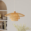 Suspension Mirabel en bambou naturel D50 cm
