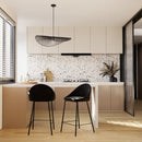 Suspension Mada noire en papier de corde 75 cm