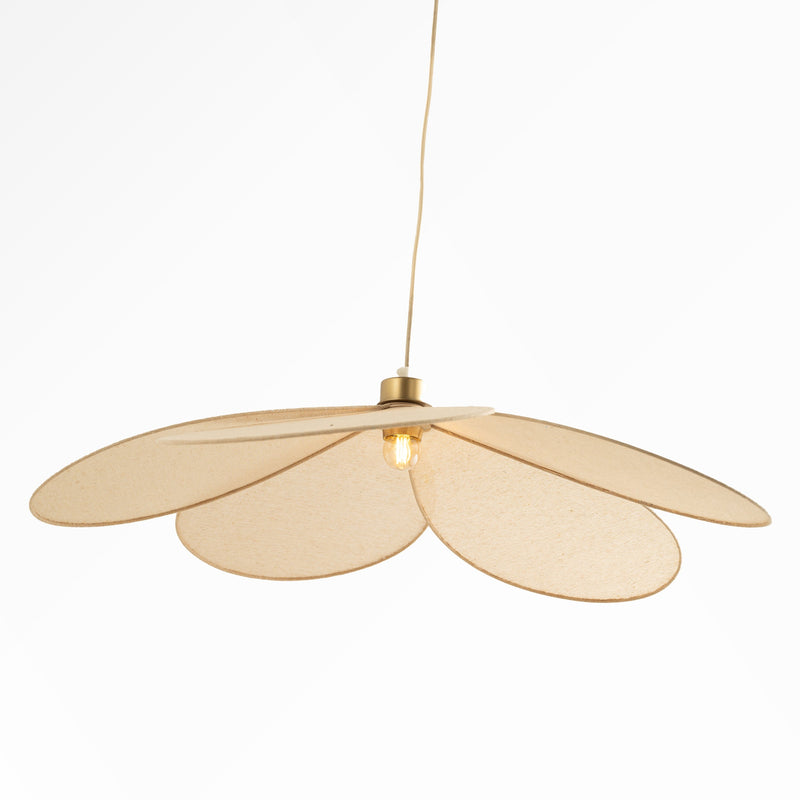 Suspension Flora en tissu beige D75 cm