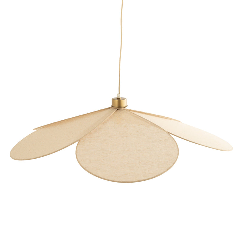 Suspension Flora en tissu beige D75 cm