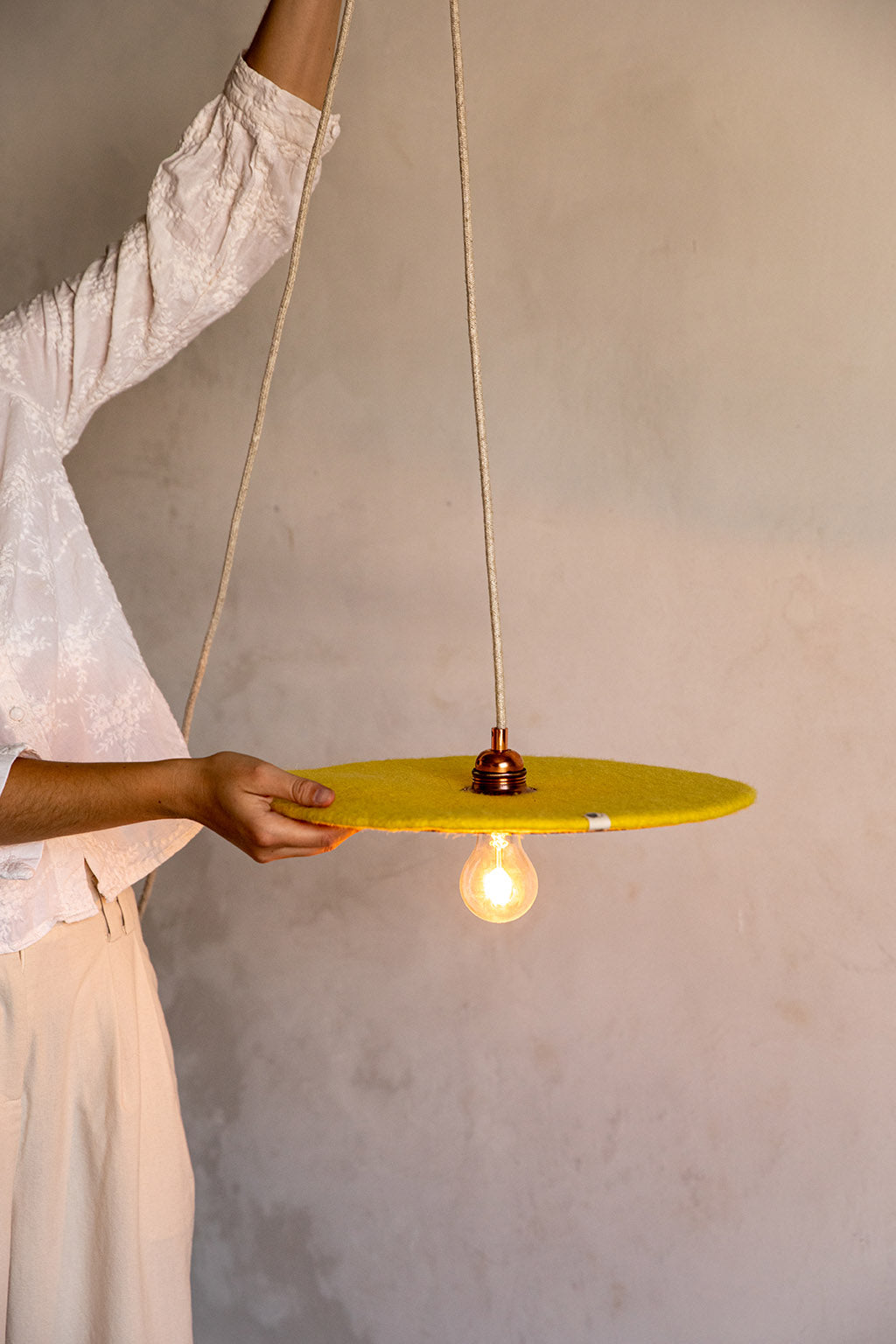 Lampa wisząca Fullmoon - Cytryna