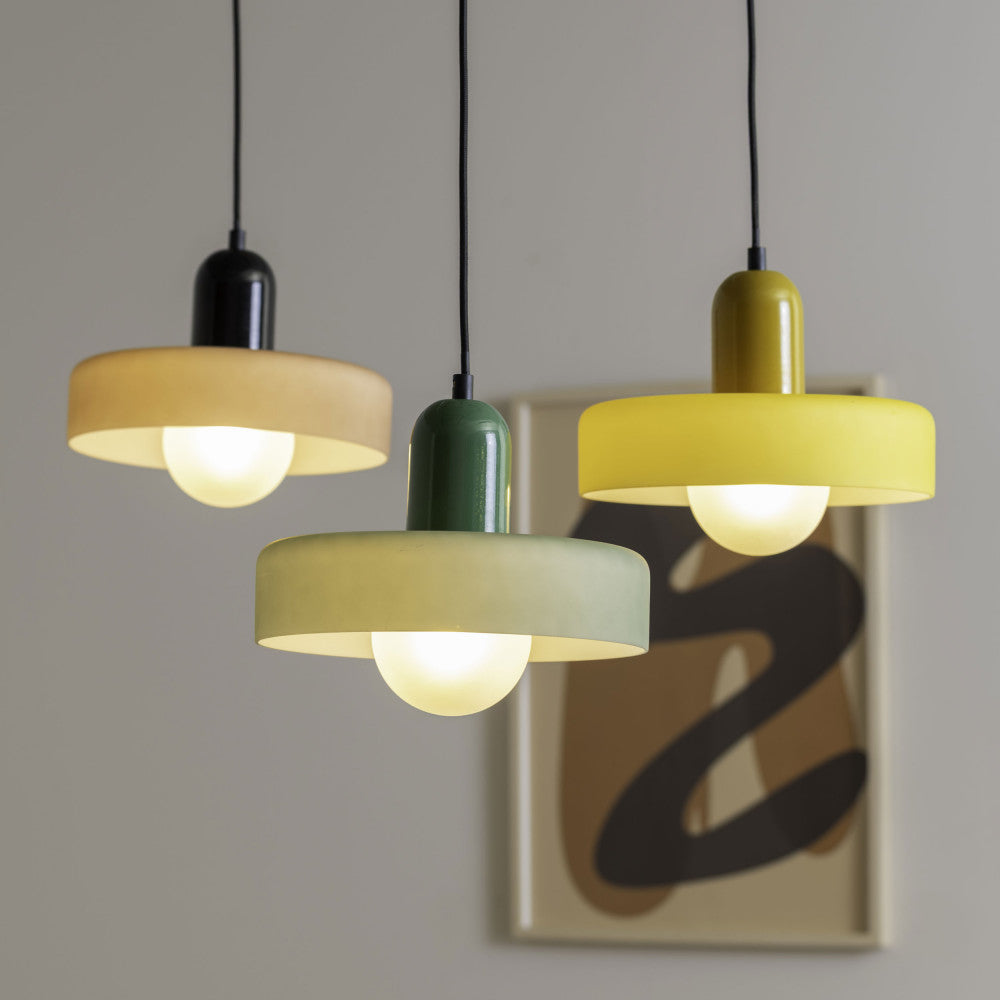 Opaco Grato - Suspension - Métal Avec Abat-Jour Cylindrique - Beige Rosé