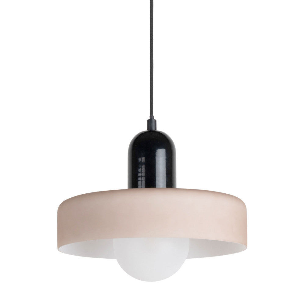 Opaco Grato - Suspension - Métal Avec Abat-Jour Cylindrique - Beige Rosé