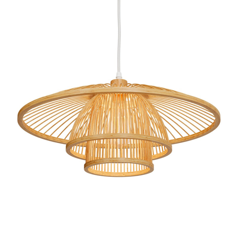 Suspension Mirabel en bambou naturel D50 cm