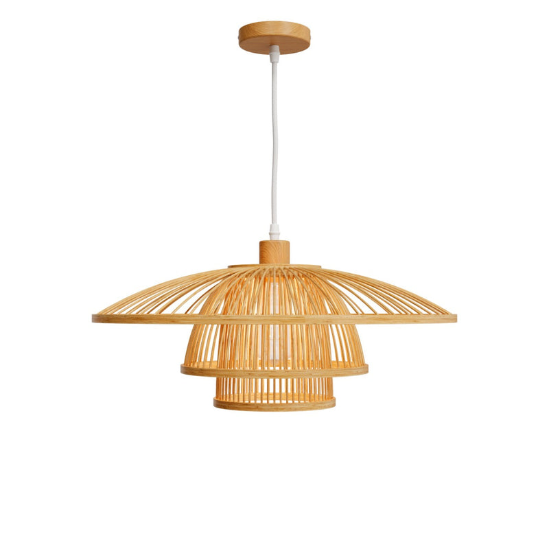 Suspension Mirabel en bambou naturel D50 cm
