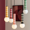 Rayado - Suspension À Motif Géométrique - Rose