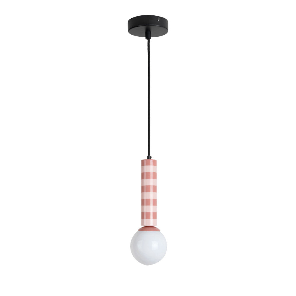 Rayado - Suspension À Motif Géométrique - Rose