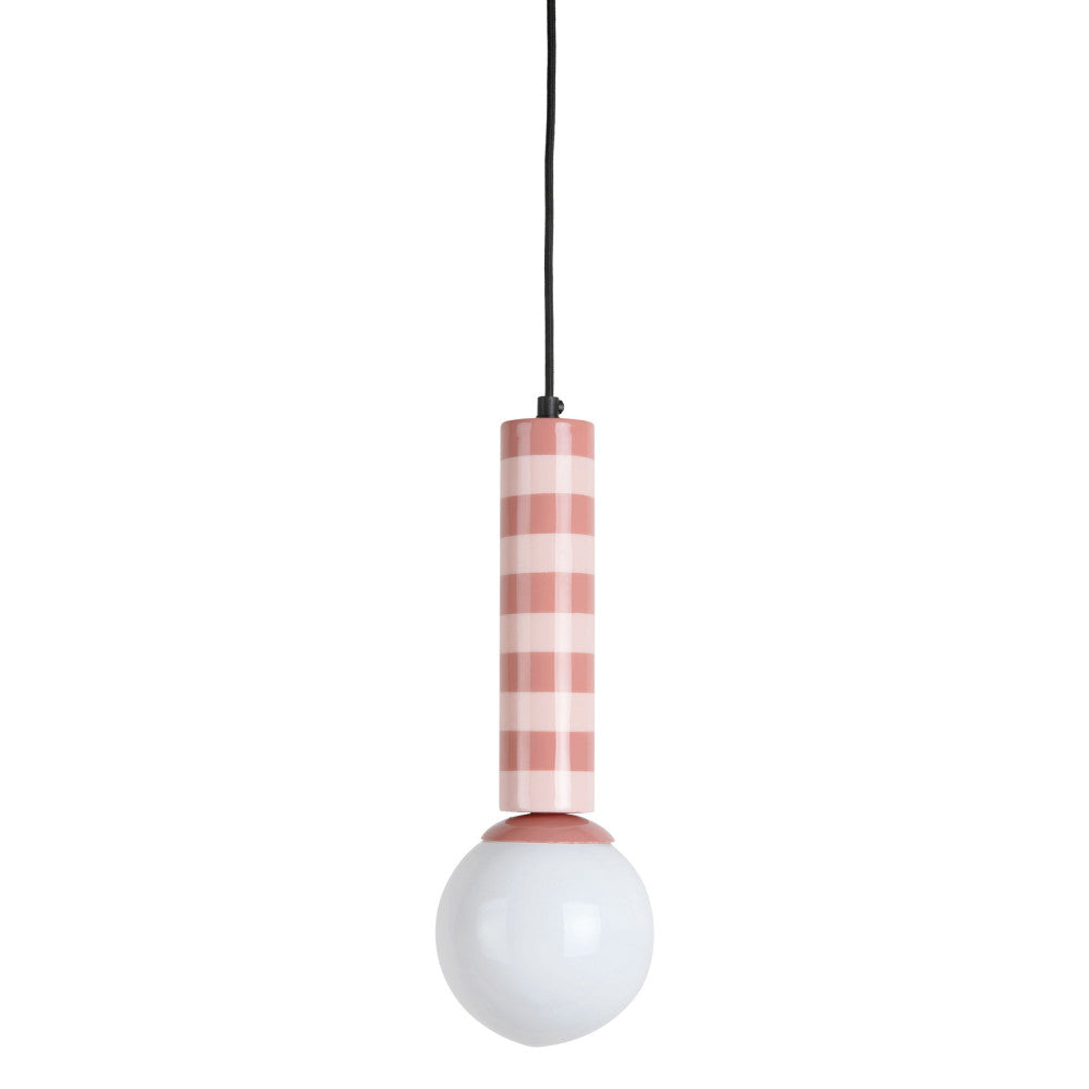 Rayado - Suspension À Motif Géométrique - Rose