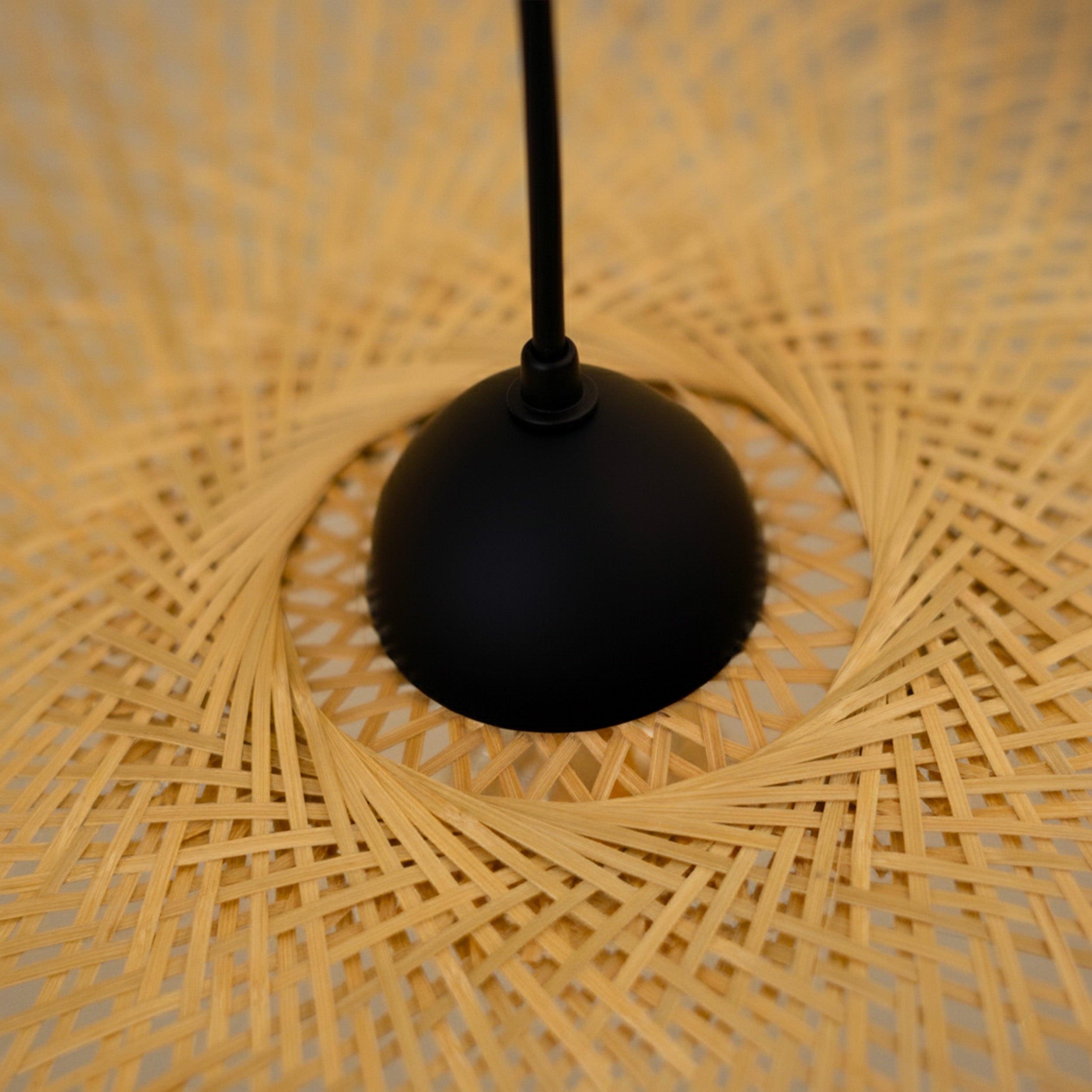 Jipi - Suspension En Bambou Avec Fil Noir