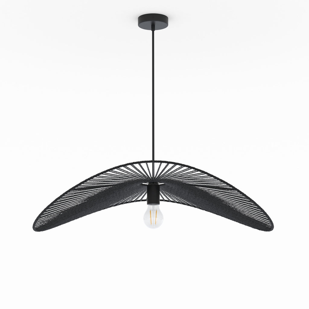 Mada - Suspension Noire En Papier De Corde