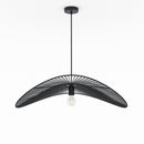 Suspension Mada noire en papier de corde 75 cm
