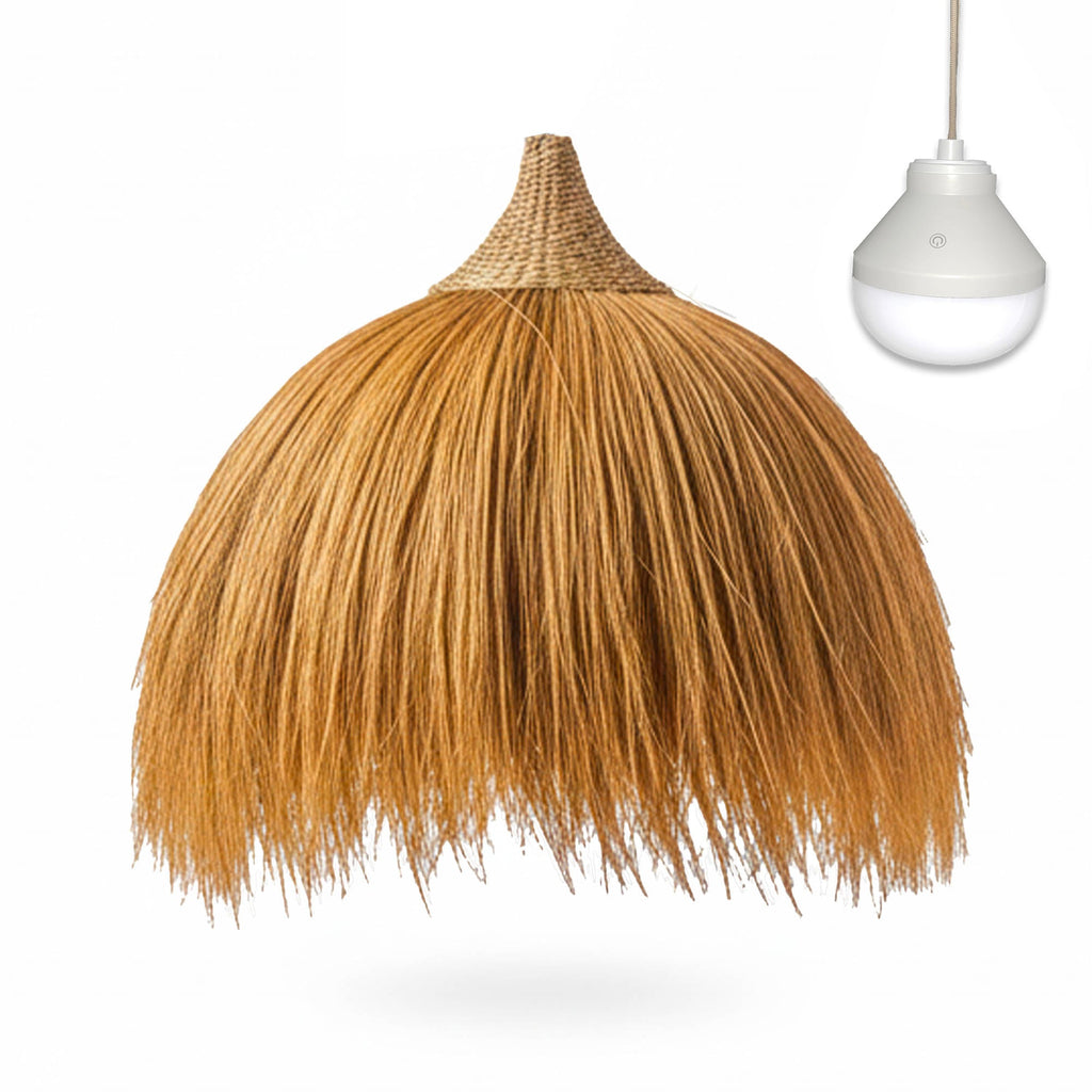 Masai Big - Lámpara colgante inalámbrica - Rayung Grass - Beige
