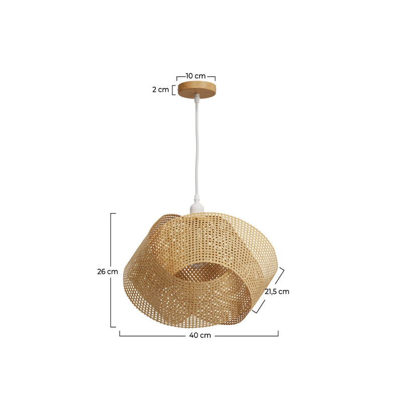 Suspension Orta en bambou naturel D40 cm