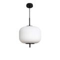 Vind - Suspension Ronde - Verre - Blanc