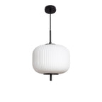 Vind - Suspension Ronde - Verre - Blanc