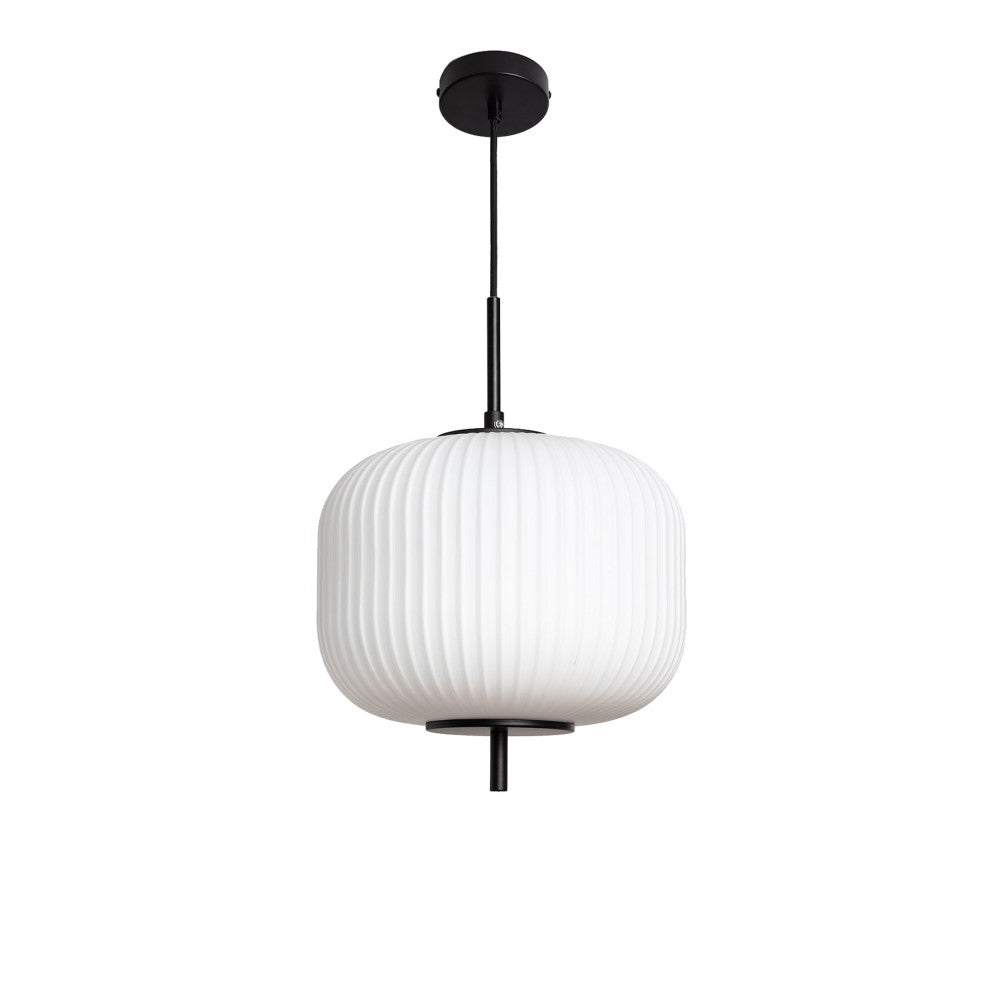 Vind - Suspension Ronde - Verre - Blanc