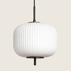 Vind - Suspension Ronde - Verre - Blanc