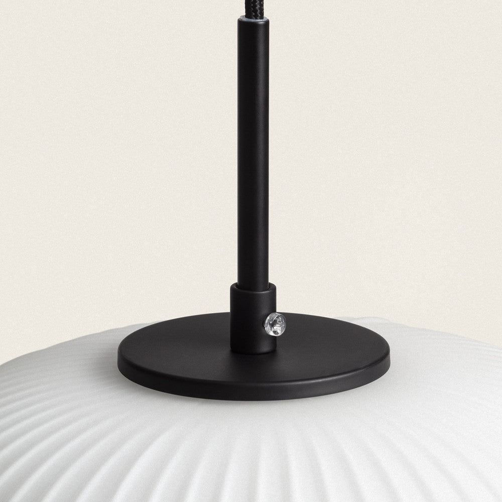 Vind - Suspension Ronde - Verre - Blanc