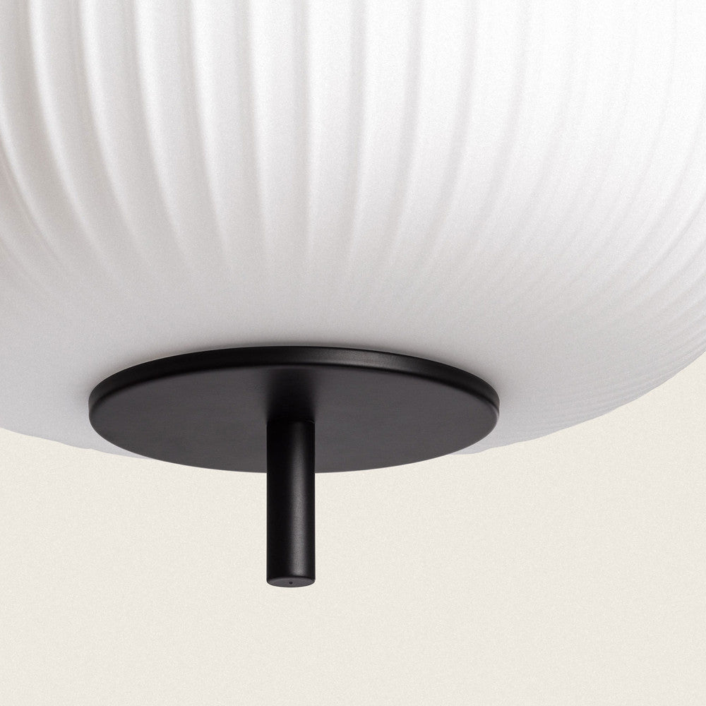 Vind - Suspension Ronde - Verre - Blanc