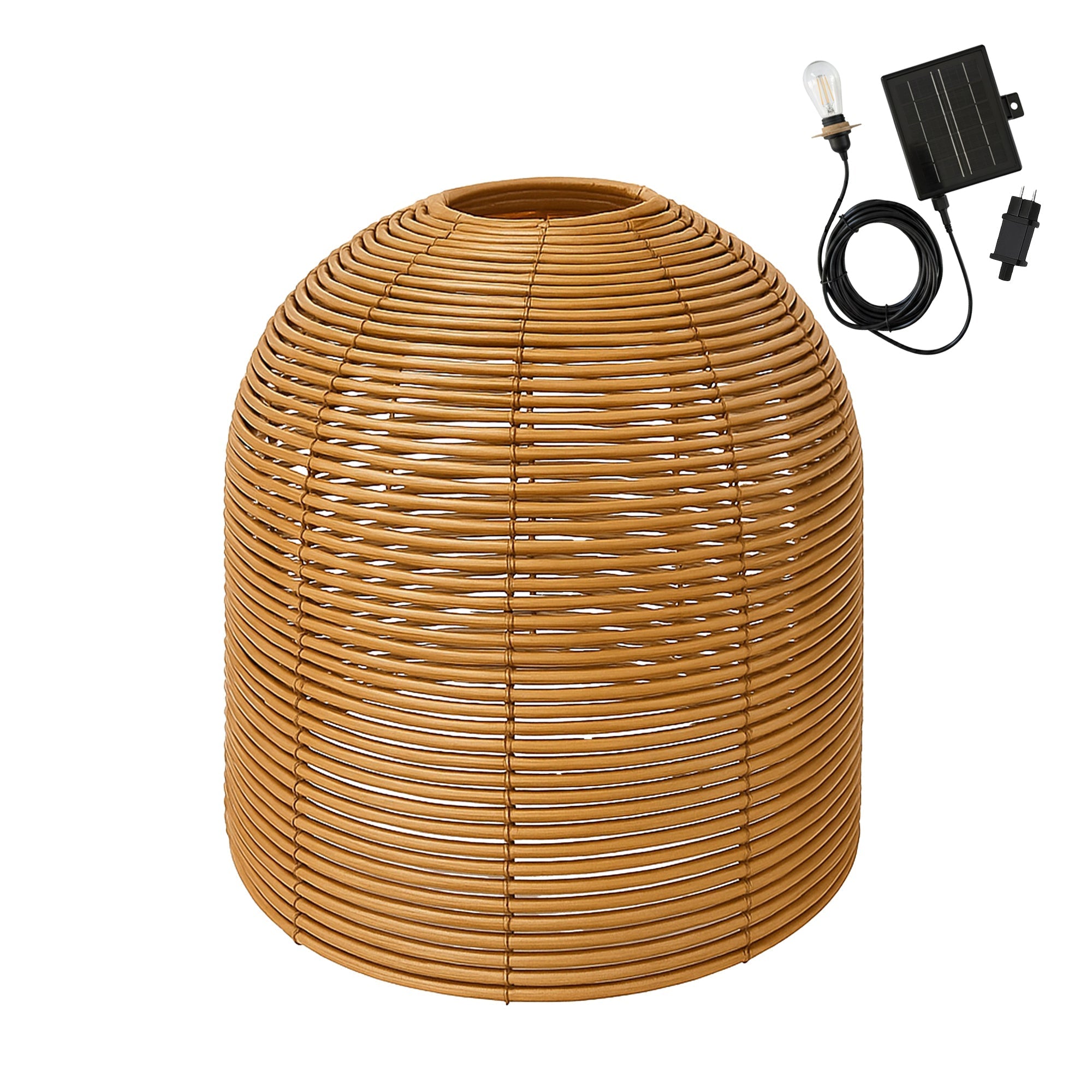 Hang Boheme - Suspension Solaire - Polyrotin - Beige