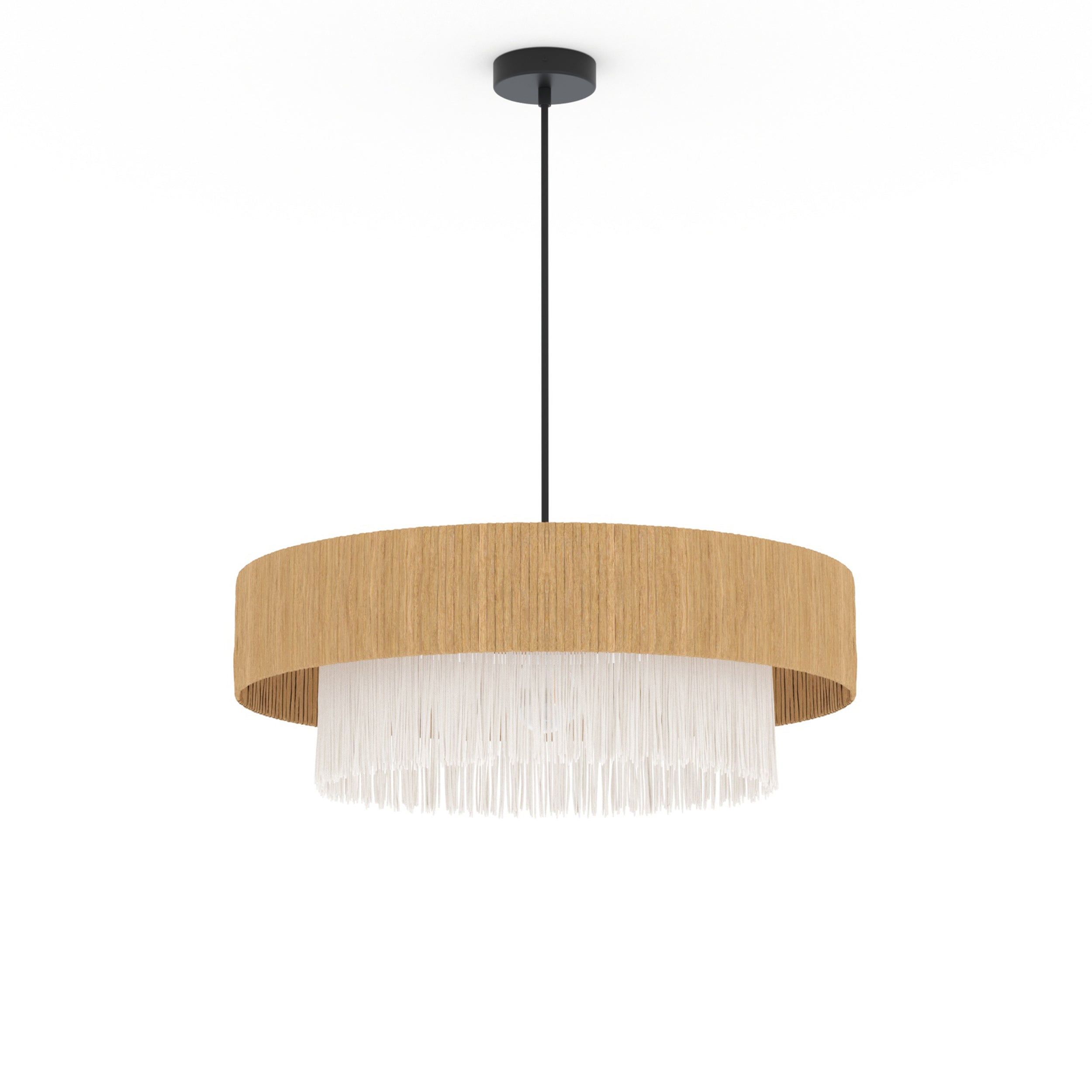 Solara - Round Raffia Pendant Lamp