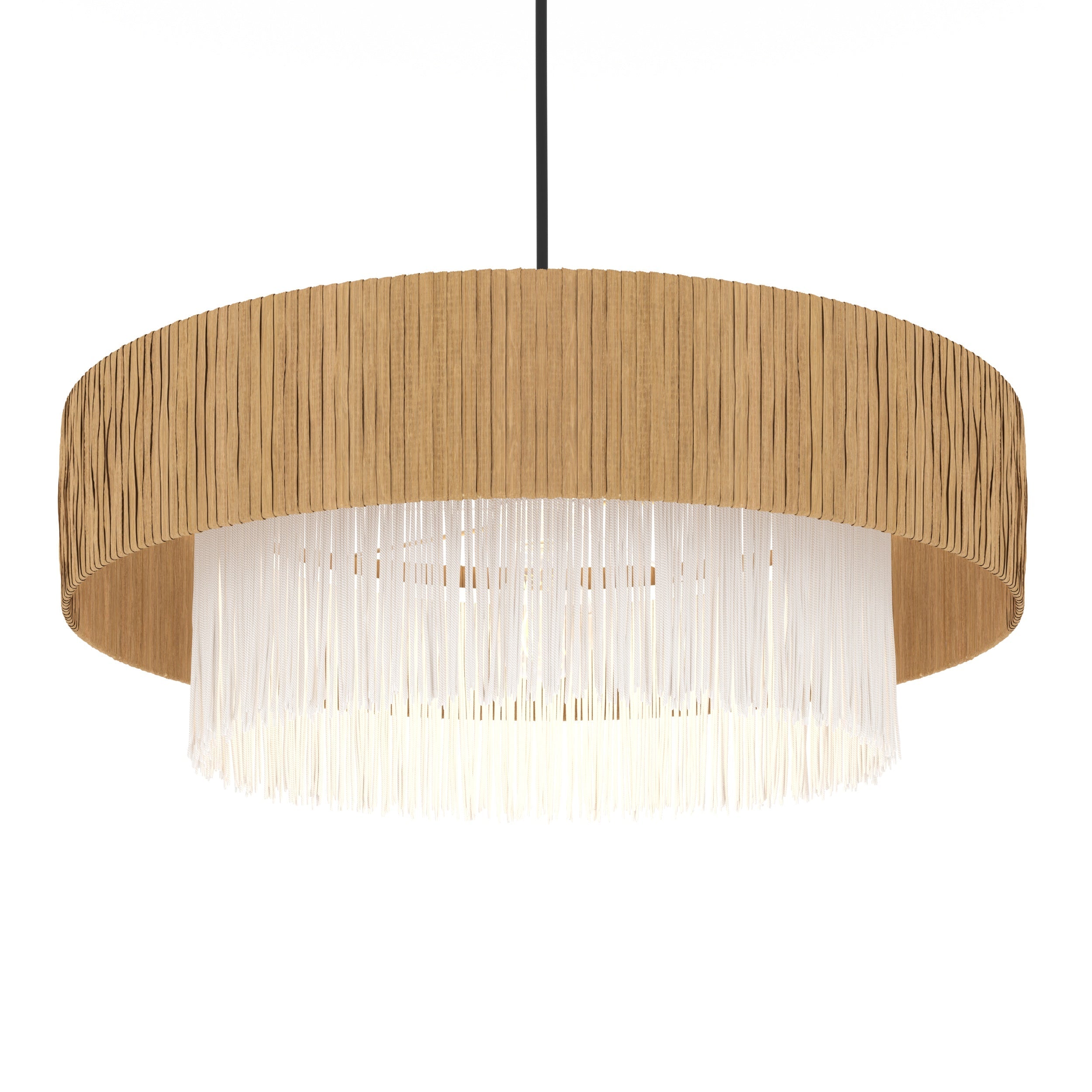 Solara - Round Raffia Pendant Lamp