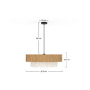 Suspension Solara naturelle 75 cm