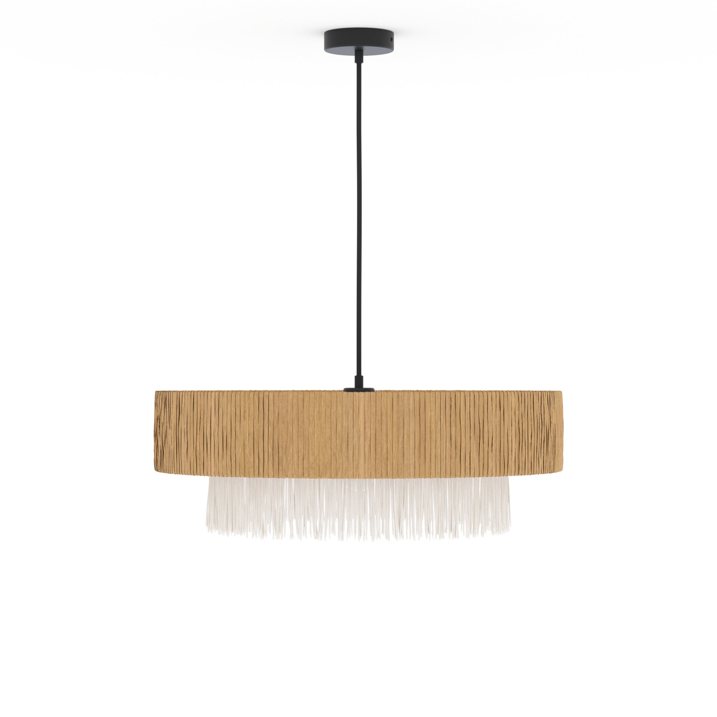 Solara - Round Raffia Pendant Lamp
