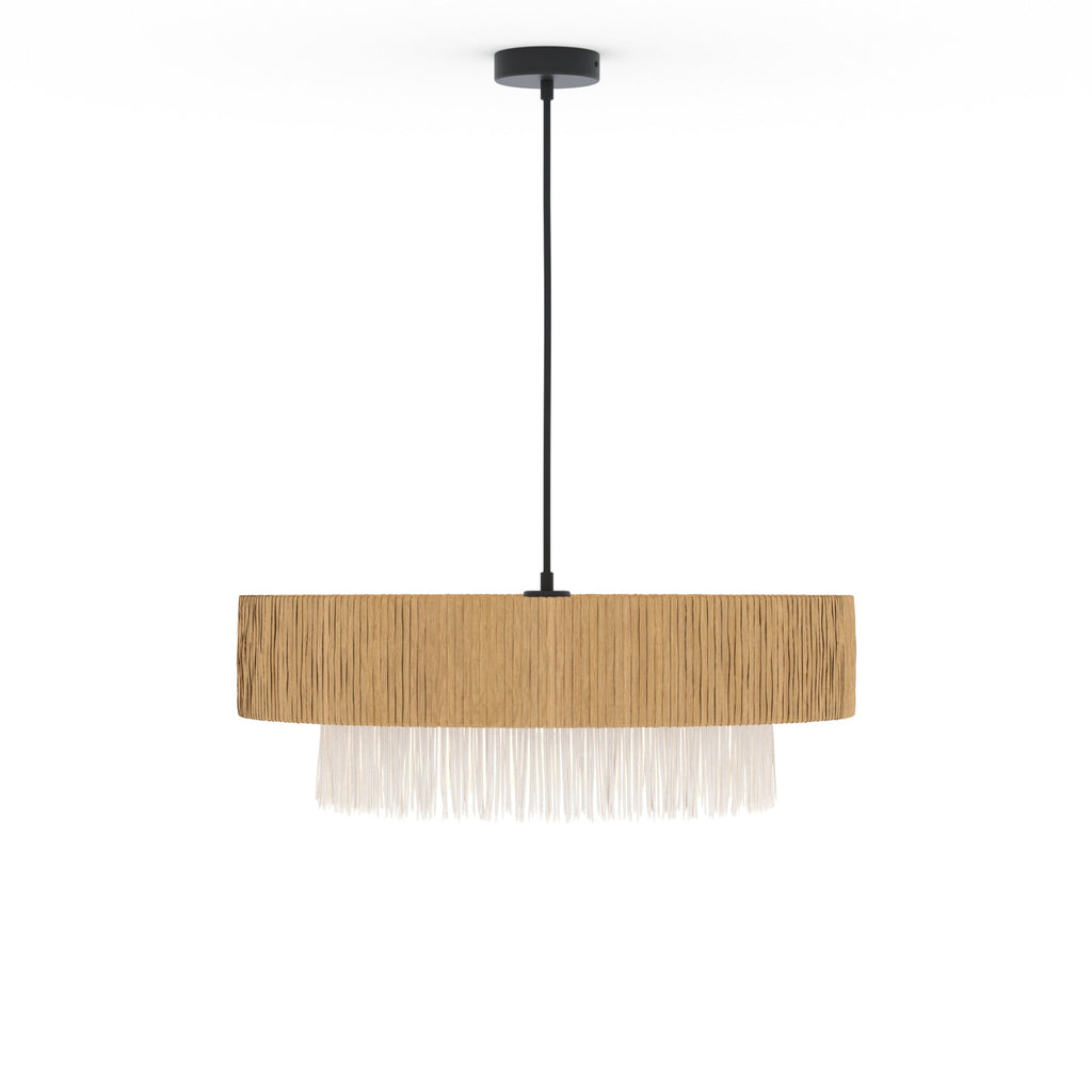 Solara - Round Raffia Pendant Lamp