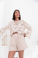 SUZIE Écrue - Maille Crochet