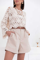 SUZIE Écrue - Maille Crochet