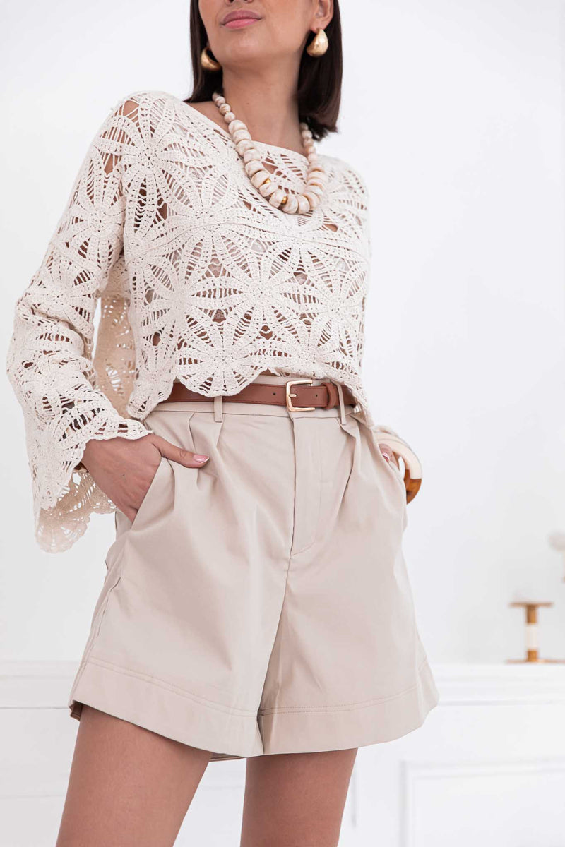 SUZIE Écrue - Maille Crochet