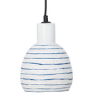 Elga - Set of 2 Pendant Lights - White - Stoneware