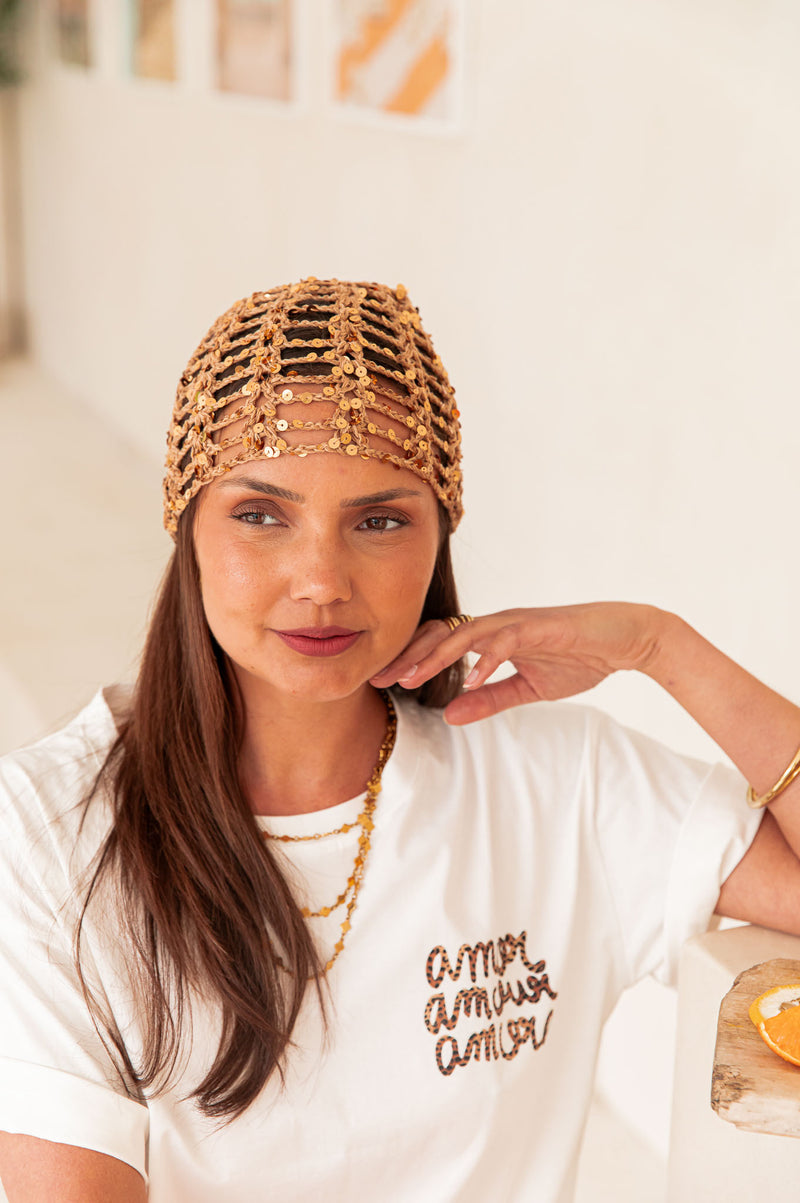 SVÉA Camel - Bonnet Crochet