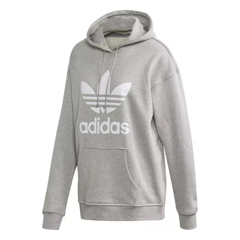 Sweat À Capuche Adidas Originals Trefoil - Gris