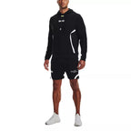 Felpa Con Cappuccio In Maglia Summit - Nero - Uomo