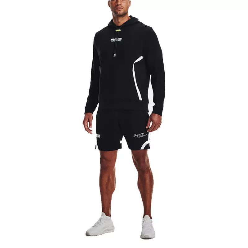 Felpa Con Cappuccio In Maglia Summit - Nero - Uomo