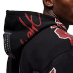 Sweat À Capuche Jordan Essential Fleece - Noir Et Rouge - Sweat Homme Textile