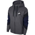 Sweat À Capuche Nike M Nsw Air Fz Flc - Gris, Bleu Marine.