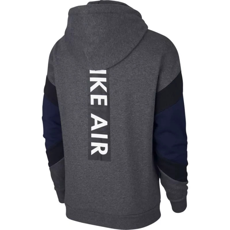 Sweat À Capuche Nike M Nsw Air Fz Flc - Gris, Bleu Marine.