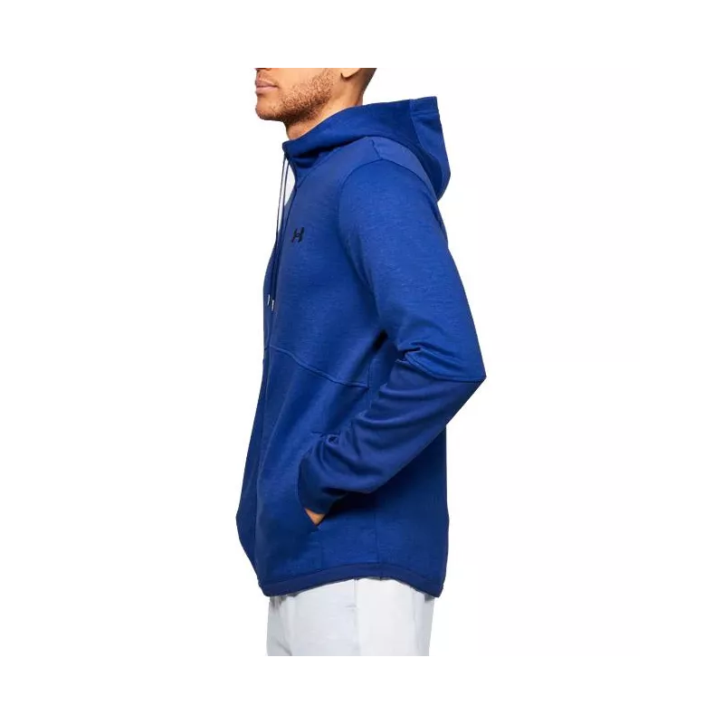 Sweat À Capuche Double Knit Full Zip - Bleu Marine - Homme