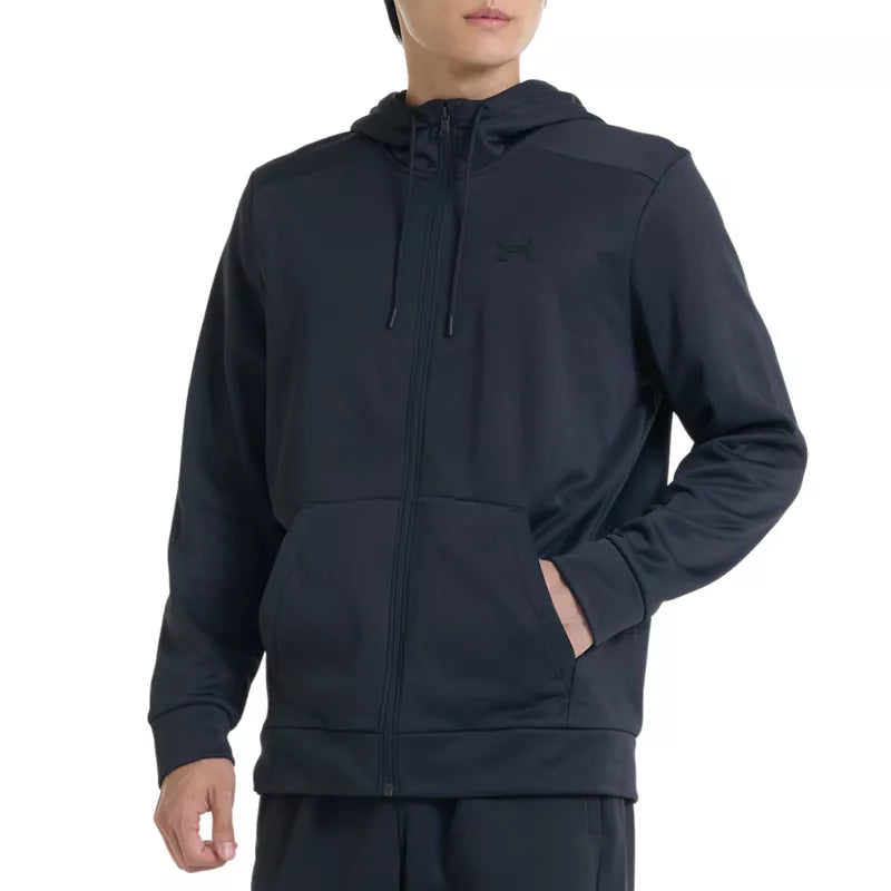 Hoodie Fleece Fz Hoodie - Zwart - Heren