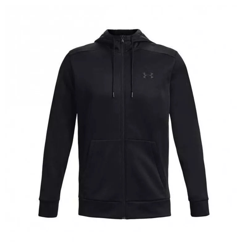Hoodie Fleece Fz Hoodie - Zwart - Heren