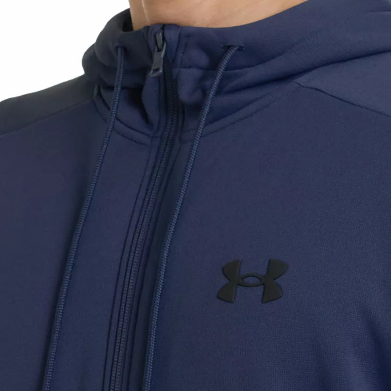 Fleece Fz Kapuzenpullover - Blau - Herren