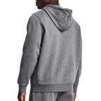 Ua Essential Fleece Fz Hoodie - Gray - Men