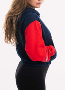 Reebok - Sweat A Capuche Court Aov Crop - Conavy-Prired - Femme