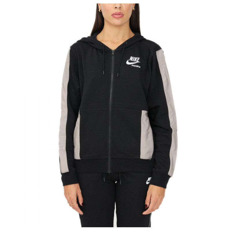 Sweat Ã  Capuche Nsw Polaire - Noir