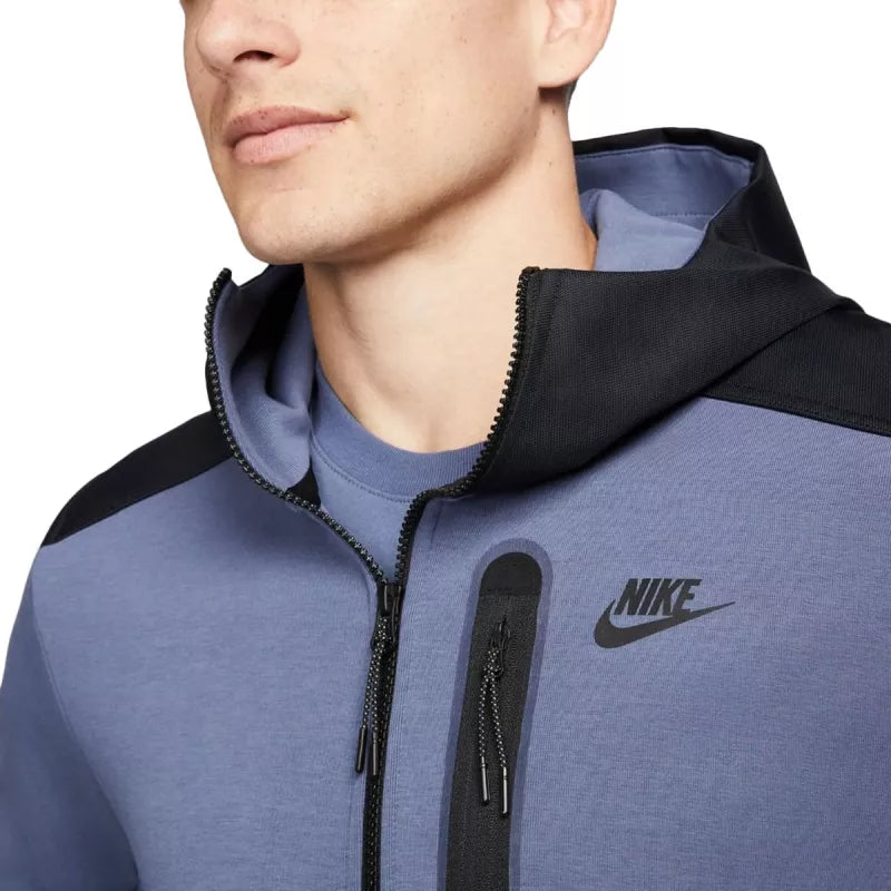 Sudadera con capucha y cremallera completa Tech Fleece - Azul