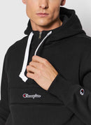 Champion - Sweat À Capuche Semi-Zippé Hooded - Noir - Homme