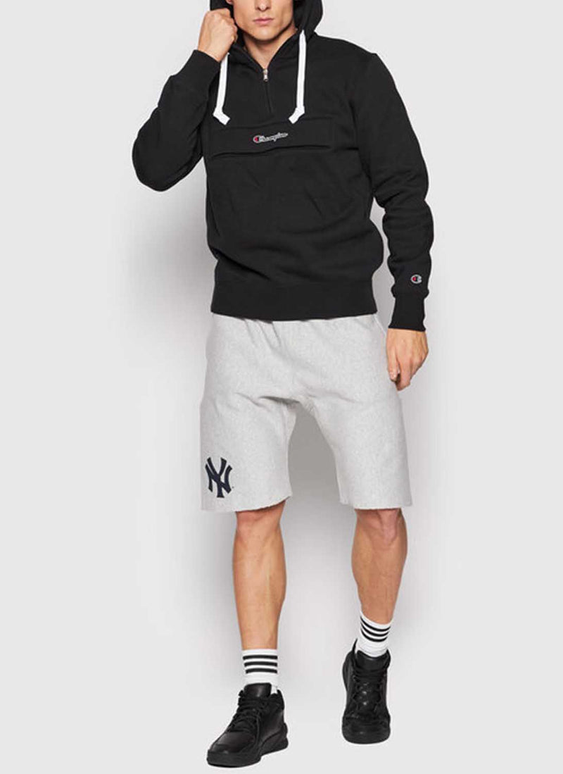 Champion - Sweat À Capuche Semi-Zippé Hooded - Noir - Homme